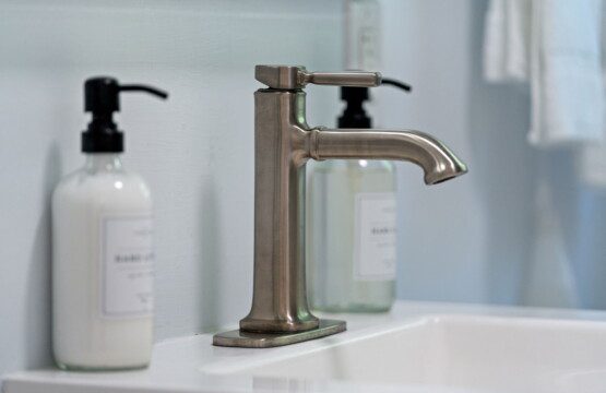 Thoughtful details and a clean, polished space make getting ready feel effortless.