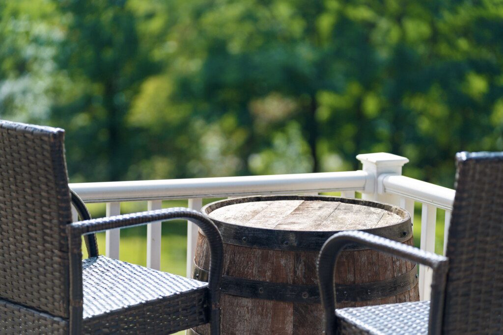 The perfect little spot for morning coffee, an afternoon glass of wine, or simply enjoying the view.