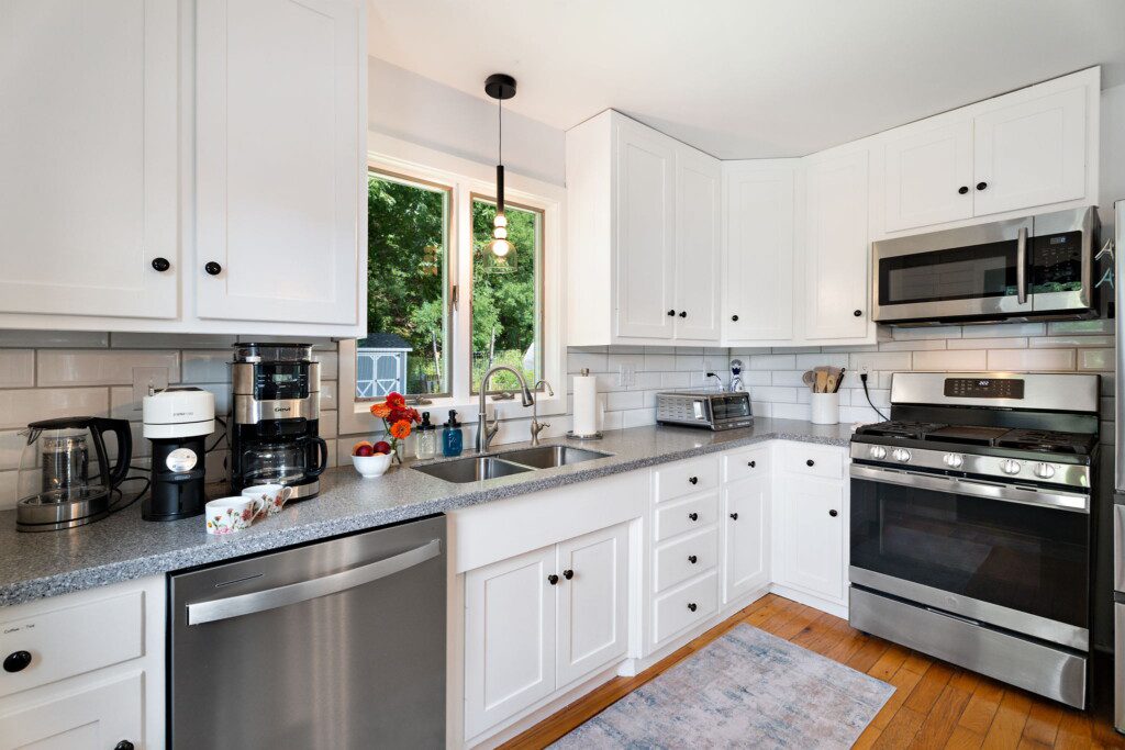 A bright, well-equipped kitchen ready for everything from quick breakfasts to leisurely dinners.