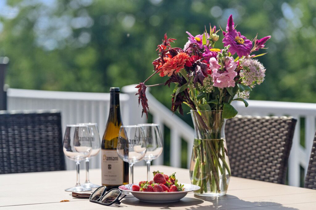 Pour a glass, enjoy the garden blooms, and let the afternoon linger a little longer.