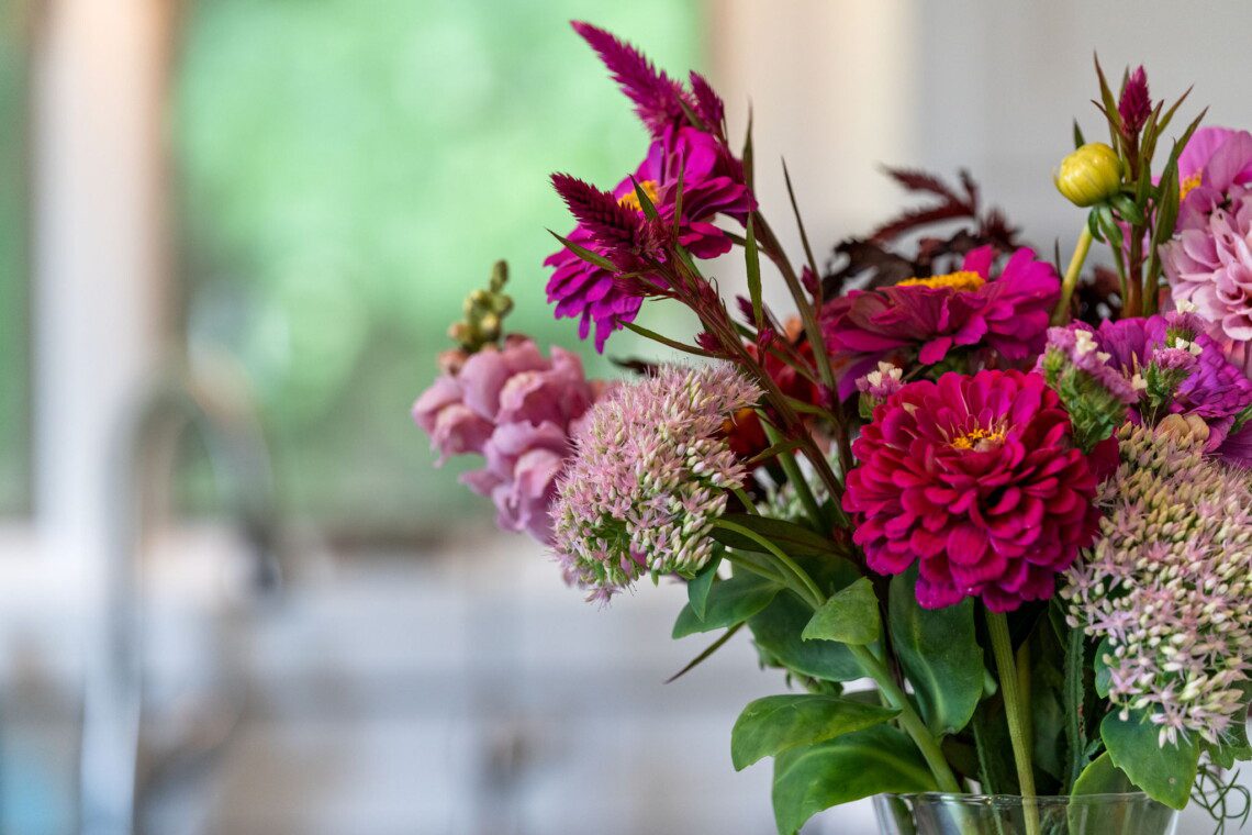 A colorful touch of the season to brighten your stay and bring a little garden charm indoors.