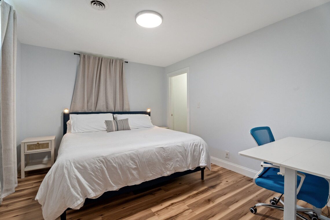 Rest easy and stay productive with a comfortable space to recharge or get a little work done.